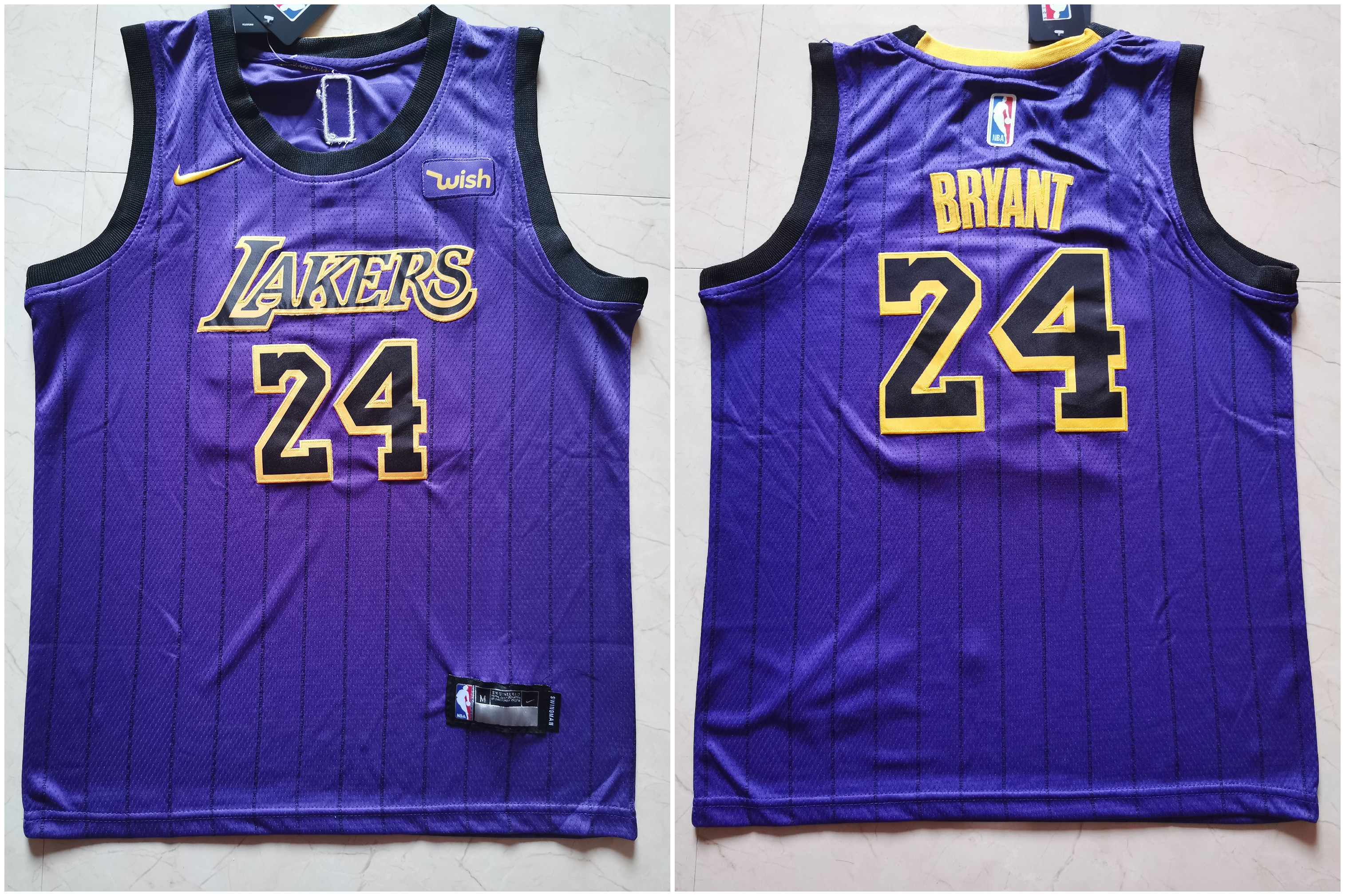 Lakers 24 Kobe Bryant Purple Youth Nike Swingman Jersey