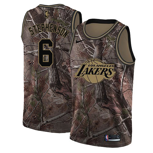 Nike Lakers #6 Lance Stephenson Camo NBA Swingman Realtree Collection Jersey