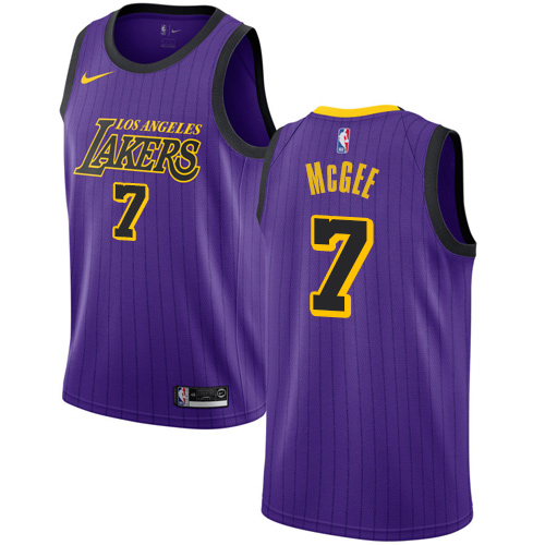 Nike Lakers #7 JaVale McGee Purple NBA Swingman City Edition 2018 19 Jersey