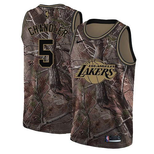 Nike Lakers #5 Tyson Chandler Camo NBA Swingman Realtree Collection Jersey