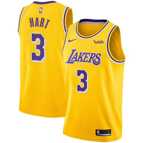 Nike Lakers #3 Josh Hart Gold NBA Swingman Icon Edition Jersey