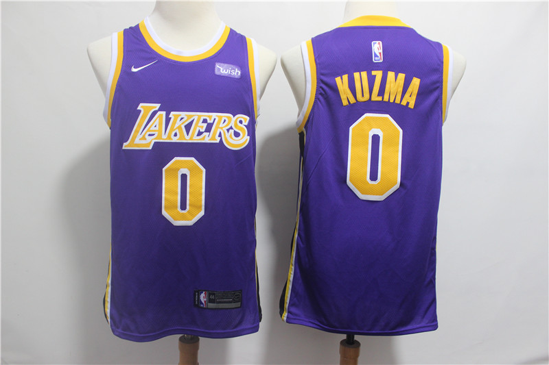 Lakers 0 Kyle Kuzma Purple 2018-19 Nike Swingman Jersey