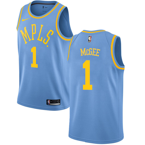 Nike Lakers #1 JaVale McGee Royal Blue NBA Swingman Hardwood Classics Jersey