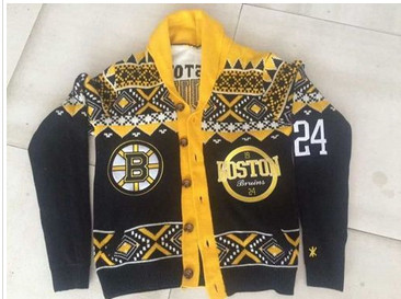 Boston Bruins #24 Black Men's NHL Ugly Sweater