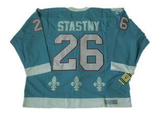 nhl jerseys quebec nordiques 26 stastny light blue