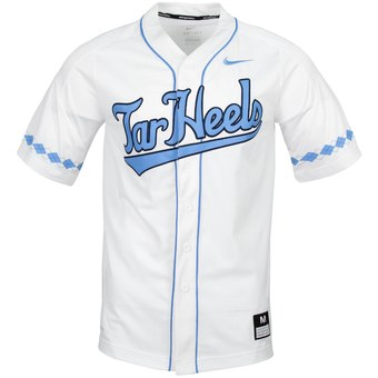 Custom North Carolina Tar Heels White College Baseball Jersey