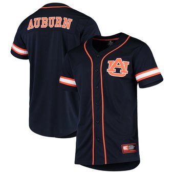 Custom Colosseum Auburn Tigers Navy Play Ball Baseball Jersey