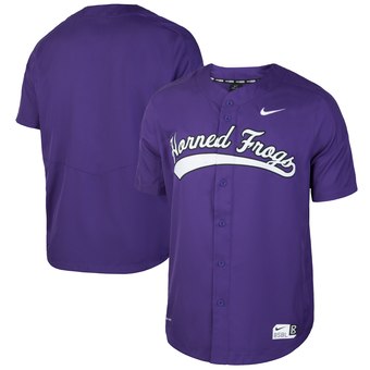 Custom TCU Horned Frogs Purple Vapor College Baseball Jersey