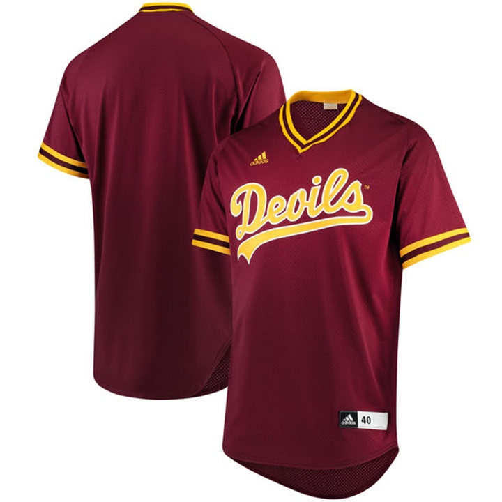 Custom Arizona State Sun Devils Maroon NCAA Baseball Jersey