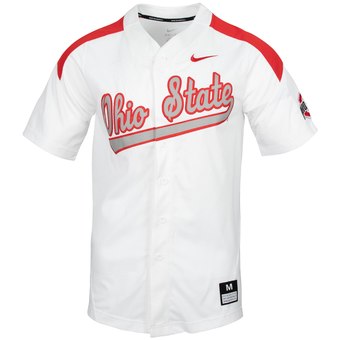 Custom Ohio State Buckeyes Scarlet College Baseball Jersey