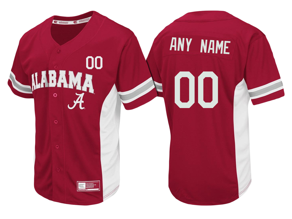 Custom Custom Alabama Crimson Tide College Baseball Jersey