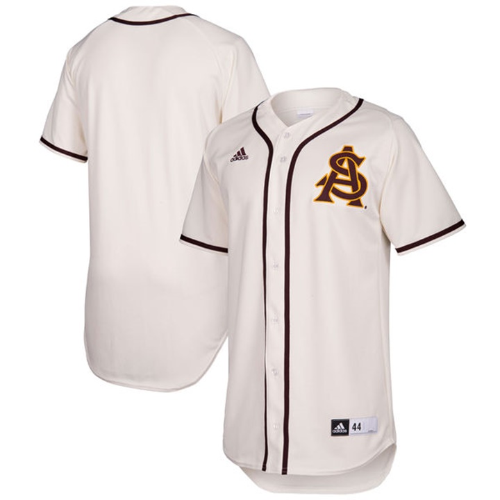 Custom Arizona State Sun Devils Tan NCAA Baseball Jersey