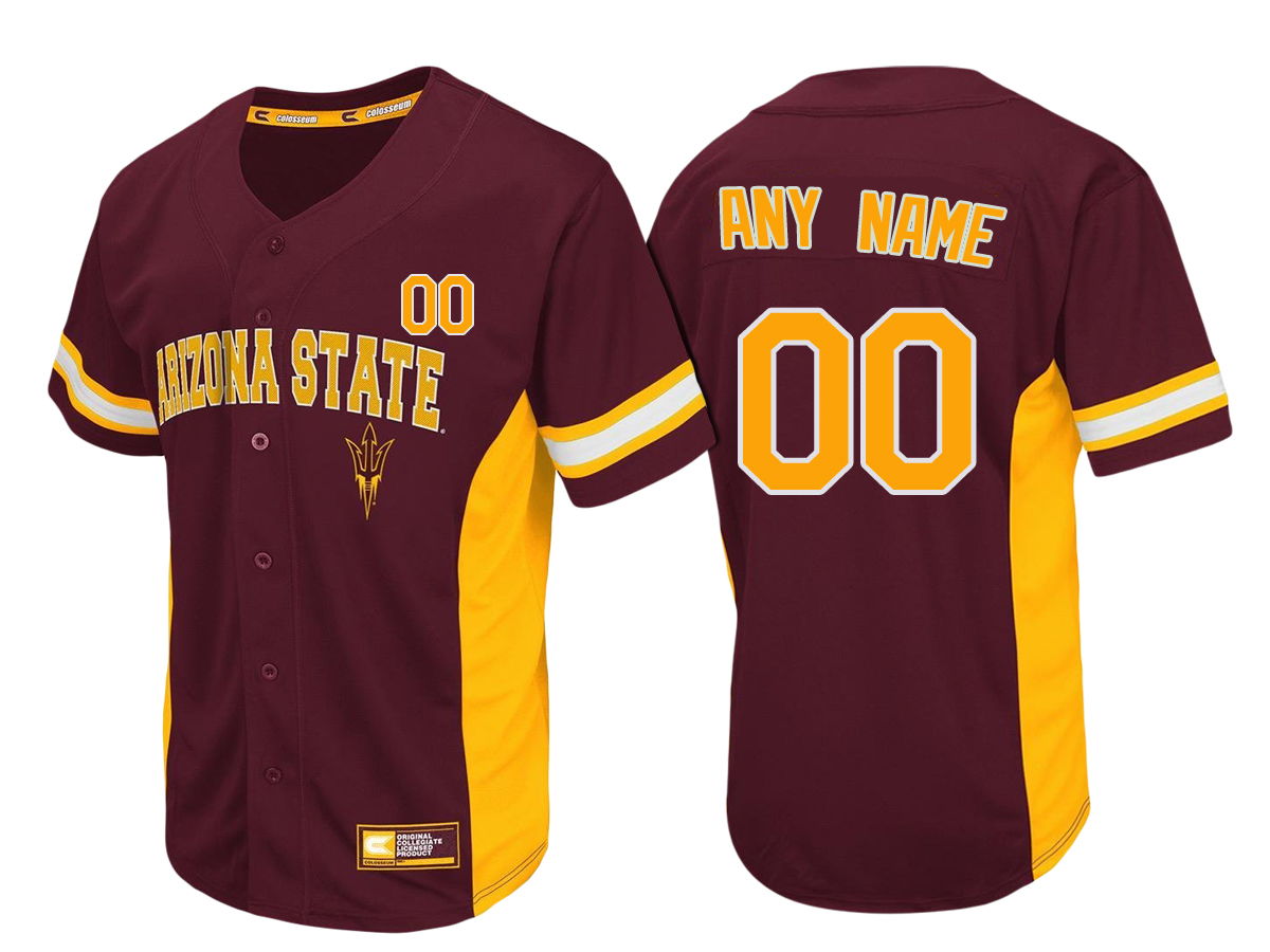 Custom Arizona State Sun Devils College Baseball Jersey