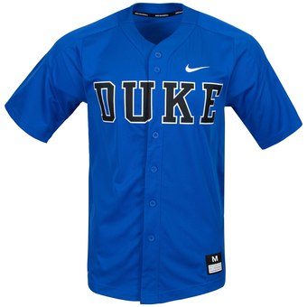 Custom Duke Blue Devils Royal College Baseball Jersey