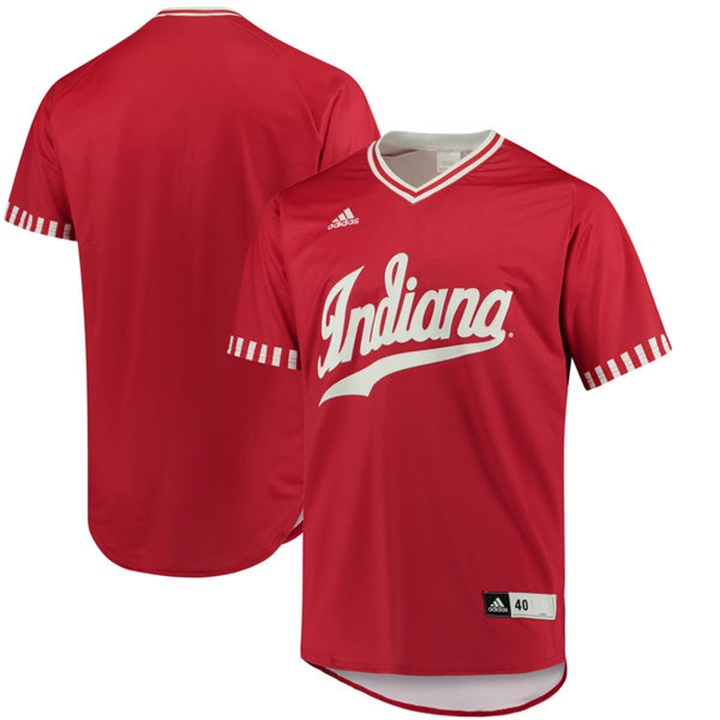 Custom Indiana Hoosiers Crimson NCAA Baseball Jersey