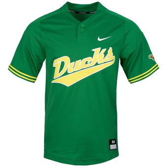 Custom Oregon Ducks Green College Baseball Jersey