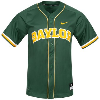 Custom Baylor Bears Green College Baseball Jersey