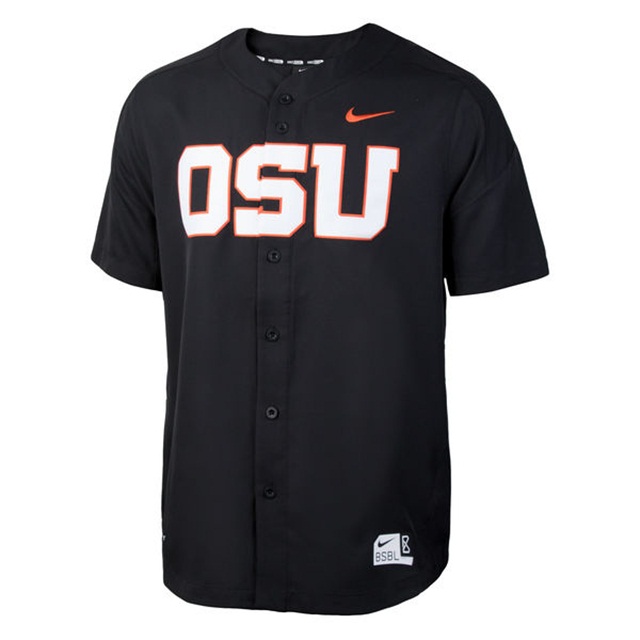 Custom Oregon State Beavers Black Jersey