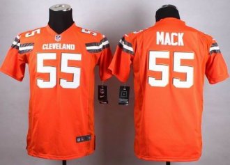 Youth Nike Browns #55 Alex Mack Orange Alternate Stitched NFL New Elite Jersey