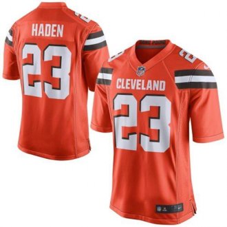 Youth Nike Browns #23 Joe Haden Orange Alternate Stitched NFL New Elite Jersey