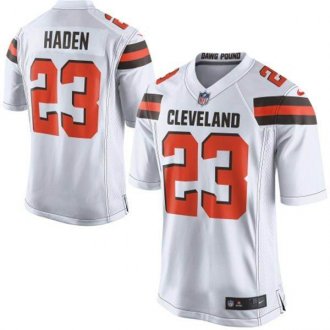 Youth Nike Browns #23 Joe Haden White Stitched NFL New Elite Jersey