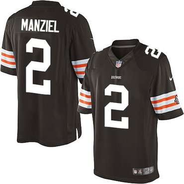 Youth NFL Cleveland Browns #2 Johnny Manziel Brown Jersey