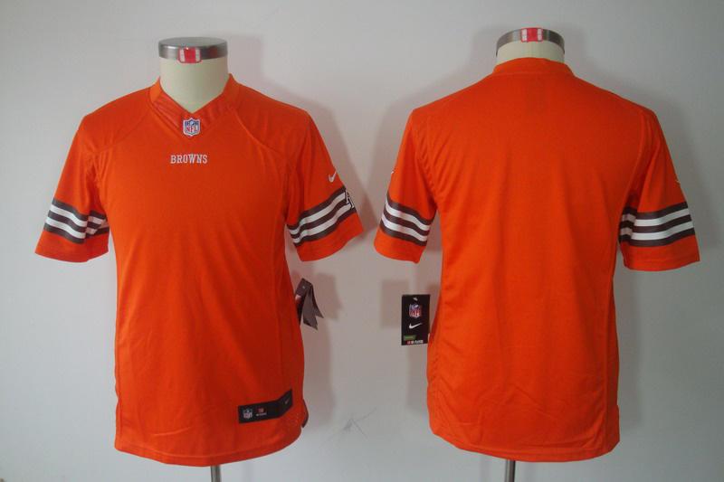 Youth NEW NFL Cleveland Browns Blank Orange Jerseys