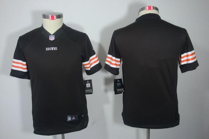 Youth NEW NFL Cleveland Browns Blank Brown Jerseys