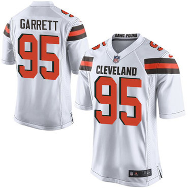 Nike Browns #95 Myles Garrett White Youth Stitched NFL New Elite Jersey