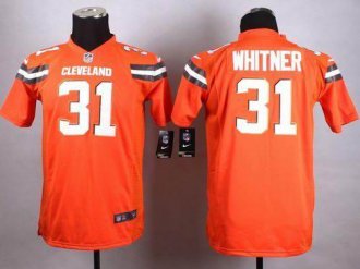 Youth Nike Browns #31 Donte Whitner Orange Alternate Stitched NFL New Elite jersey