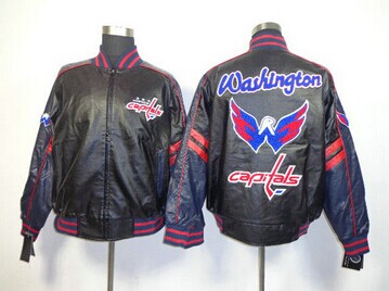 NHL Washington Capitals Leather Jacket