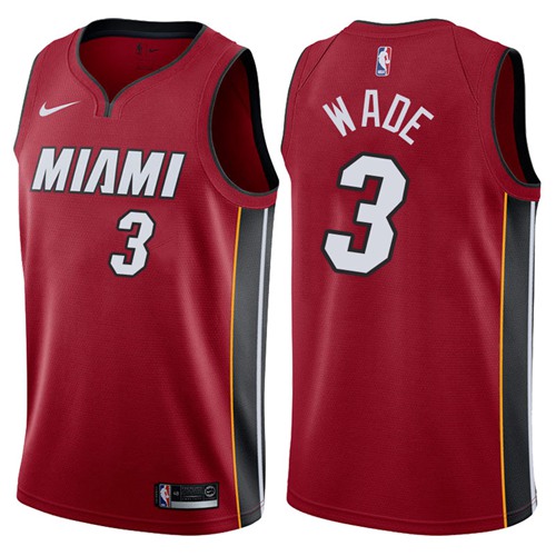 Nike Heat #3 Dwyane Wade Red NBA Swingman Statement Edition Jersey