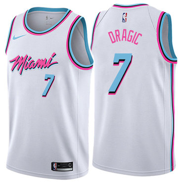 Nike Heat #7 Goran Dragic White NBA Swingman City Edition Jersey