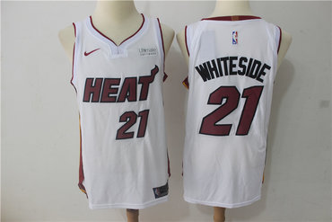 Nike Heat 21 Hassan Whiteside White Nike Authentic Jersey