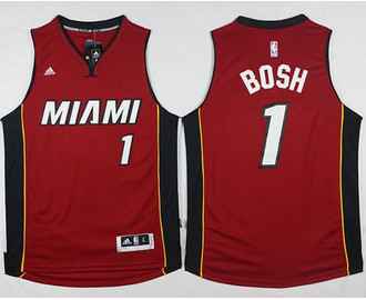 Miami Heat #1 Chris Bosh Stitched Red NBA Jersey