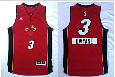 Miami Heat #3 Dwyane Wade Red 2014-15 Christmas Day NBA Jersey