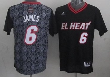 Miami Heat #6 LeBron James New Latin Nights NBA Jersey