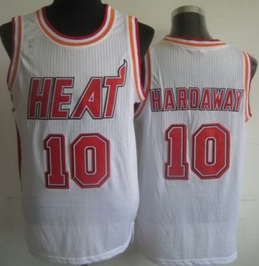 Miami Heat 10 Tim Hardaway White Hardwood Classics Revolution 30 NBA Basketball Jerseys