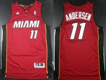 Miami Heat 11 Chris Andersen Red Revolution 30 Swingman NBA Jerseys