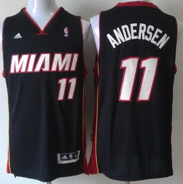 Miami Heat 11 Chris Andersen Black Revolution 30 Swingman NBA Basketball Jerseys