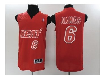 nba miami heat #6 james red(2012 latin nights)