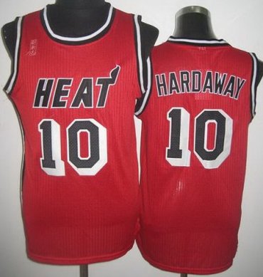 Miami Heat 10 Tim Hardaway Red Hardwood Classics Revolution 30 NBA Jerseys