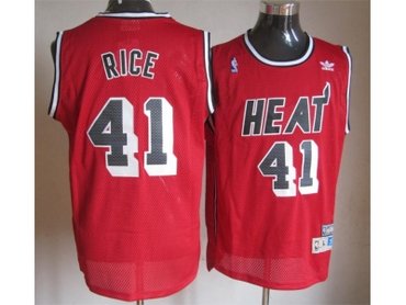 nba miami heat #41 rice red(m&n)