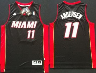 Miami Heat 11 Chris Andersen Black NBA Jerseys