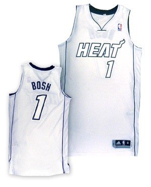 Miami Heat 1 Bosh White NBA jerseys