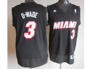 nba miami heat #3 d-wade black(d-wade)(swingman 30 revolution)