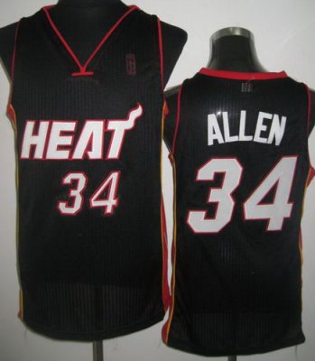 Miami Heat #34 Ray Allen Black Revolution 30 NBA Jerseys