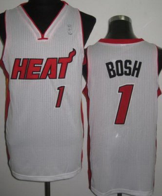 Miami Heat 1 Chris Bosh White Revolution 30 NBA Jerseys