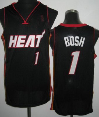 Miami Heat 1 Chris Bosh Black Revolution 30 NBA Jerseys