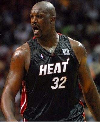 Miami Heat 32 Shaquille O'Neal Black Jerseys